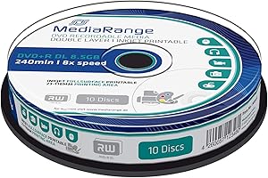 MediaRange MR468 Confezione Dvd+R, Bianco