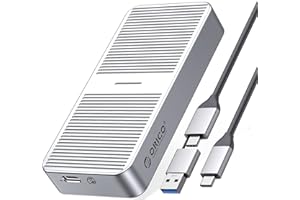 ORICO Case M.2 NVMe 40Gbps USB4 PCIe3.0x4 SSD, Adattatore USB-C fino a 2800 MB/s per NVMe 2280 M-Key SSD, NVMe Enclosure Compatibile con Thunderbolt 3/4 USB3.2/3.1/Tipo-C, Alluminio- M224SV