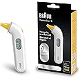 Braun Termometro Auricolare Thermoscan 3, Precisione Professionale, Bianco, ‎12.8 x 3.1 x 2.8 cm, 50 grammi