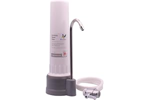 Doulton Drinking Water Filter Tap - HCP & 10" Ultracarb Ceramic Countertop Water Filter System for Home Reduces Contaminants - Portable Water Tap Filter with Ceramic Candle