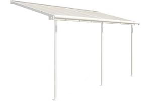 Palram Canopia Veranda Pergola Sierra Patio Cover (2.3x4.6, White)