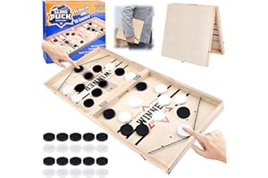 PIPIHOME Juego De Mesa De Hockey, Juego RáPido De Disco De Honda, Juego De Hockey De Escritorio, Adecuado para La InteraccióN Entre Padres E Hijos, Actividades De ReunióN Familiar