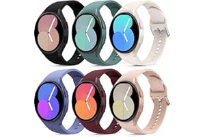 Higgs 6 Pack Bracelet Compatible avec Samsung Galaxy Watch 8/7/6/5/4 40mm 44mm/5 Pro 45mm/Galaxy 6 Classic 43mm 47mm/4 Classic 46mm Femme Homme,Bracelets Silicone Sports Respirant