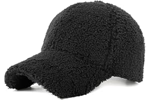 YAMEE Casquette de Baseball Femme Peluche Chaude,Casquette Baseball Femme Légère Douce,Chapeau d'hiver pour Femme Réglable,Casquette Baseball Unisexe Couleur Unie,pour Golf Tennis Sport Extérieur