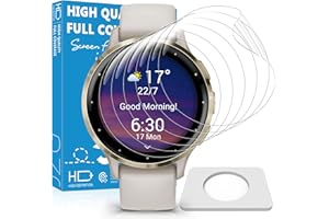 JavoYion 6 Pack Screen Protector for Garmin Venu 3S 41mm, High Clarity Soft Film, Touch Sensitive, Anti Shatter, Bubble Free, Flexible Screen Protector