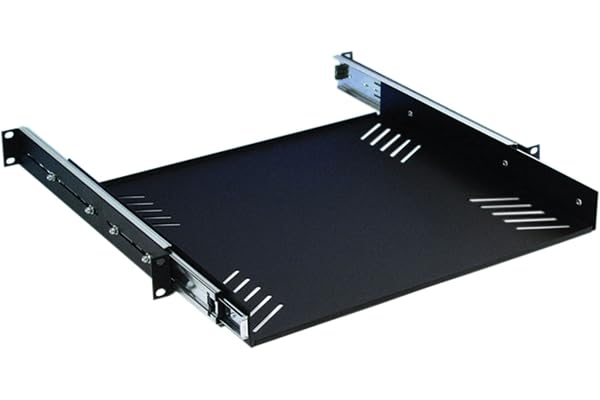 Adam Hall 19" Parts 87556 - Berceau Universel Rackable 19" 1 U sur Glissières