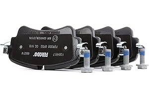 FERODO Kit pastiglie freni Posteriore predisposto per visualizzazione avviso usura con accessori FDB4617