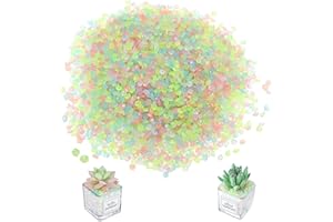 HHBDY 10000 Pièces Pierres Lumineuses Pierres Lumineuses Couleur 3-5mm Pierre Décorative pour Jardin Galet Lumineux Cailloux Brillants dans Le Noir pavés pour Maison Jardin Passerelle