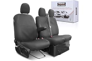 PRIMUS SEAT COVERS Seat Covers to fit the Ford Transit Custom 2024 Onwards | Tailored Driver & Double Passenger | Waterproof, Heavy Duty, Durable Easy to Fit Ford Transit Custom Seat Cover 2025 | Single Driver Armrest