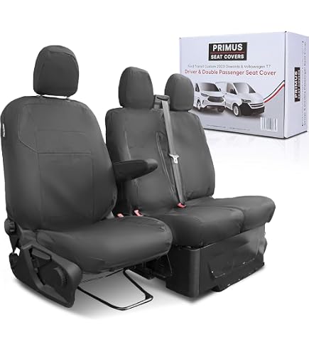 TAILORED FRONT SEAT COVERS For FORD TRANSIT Mk8 2015 -2026 ART. LEATHER