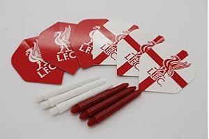 Bullydarts Liverpool standard shape dart flights & dart stems