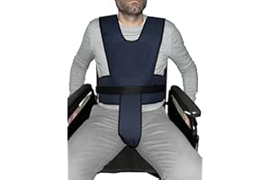 Gar Medical Ceinture Peto pour fauteuils roulants, Soutien Abdominal, pelvien et du Tronc, Fermeture à Clip avec Triple Fixation. Fauteuil Roulant à Haut Soutien.