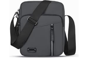 Aucuu Umhängetasche Schultertasche Herren, Wasserdichte Herrentasche zum Umhängen Messenger Bag mit Multi Tasche, Handytasche, Crossbody Bag für Alltag, Business Arbeit und Reise