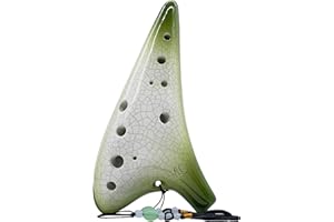 ZETONG Legend of Zelda Ocarina 12 trous Alto Do avec livret et sac de protection (vert dégradé)