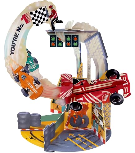 Biglietto D'auguri Pop-up 3D SANTORO Pendolo - Scavatore Per Ragazzi, Costruzioni, Idea Regalo Compleanno