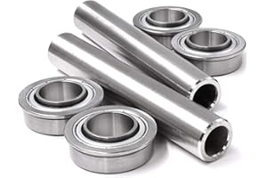 HD Switch -2 Kits- Stainless Steel OEM Upgrade Front Wheel Bearing & Spanner Rebuild for 11x4-5" Wheels 00278500 05400726 Ariens Gravely Ikon-X & Ikon-XD 42" 52" - ZT42XL ZT48XL ZT54XL Bushing