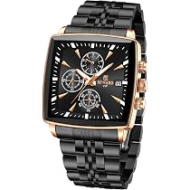 Orologio da polso analogico al quarzo, da uomo, in acciaio