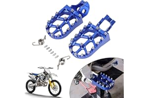 JFG RACING Motorrad Fußrasten,CNC Aluminium Fußrasten für 85SX 125SX 150SX 250SX 350SX 450SX 350SX 250XC 300XC 350XC 450XC-Blau