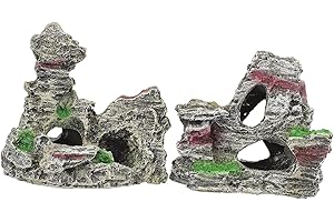 PIQIUQIU dekoracja do akwarium, 2 sztuki, do akwarium, akcesoria do akwarium, dekoracja akwarium