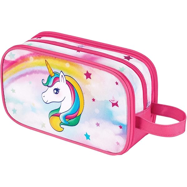 Galaxy Einhorn Kosmetiktasche – Wasserdichte Reisetasche Mit Aufhänger Für Make-up & Toilettenartikel