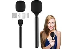 WIYETY Adattatore universale per intervista palmare: supporto per microfono Lavalier, GO I/II, Rode Wireless Me/Pro, DJI Mic 1/2
