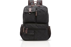 FANDARE Plecak retro męski biznesowy torba na laptopa student z wieloma kieszeniami plecak outdoorowy podróżny plecak dzienny oddychające płótno