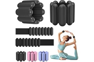 MANGUOGO Wrist & Ankle Weights for Women, Wearable Strong Arm & Leg Weights Set of 2(1Lbs Each), Adjustable Ankle Weights for Walking, Yoga, Dance, Barre,Gym,Exercise,Pilates,Walking Running