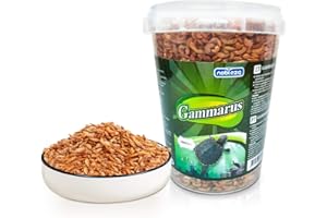 Nobleza Crevettes Tortue, Nourriture Tortue d'eau Crevettes à Base de Rivière Naturelles de Haute Qualité, 120g / 1000ml