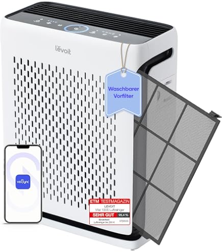 ProfiCare Luftreiniger PC-LR 3076 – Für Räume Bis 60 M², 4-fach Filtersystem, Allergiker Geeignet, Leise & Mit Fernbedienung