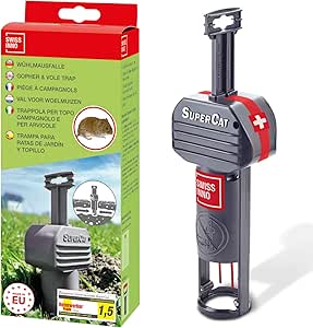 Wühlmaus-Falle SuperCat: Effiziente Schlagfalle, kein umständliches Graben oder Kraft erforderlich, 1x Falle