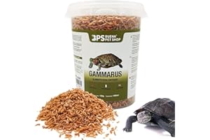 BPS BUENA PET SHOP BPS Gammarus Food Aliment Naturel pour Tortues Aquatiques Floating Turtle Terrapin (500 ML)