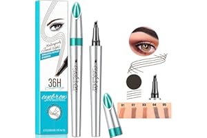 MIRADA FASHION, lapiz cejas microblading, lapiz cejas 4 puntas, perfilador de cejas, Cejas Naturales Cubre áreas Dispersas, Lápiz de Cejas resistente al agua (05 Marrón Gris)