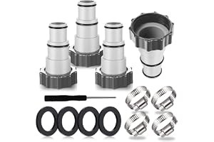 4 st poolslangadapter, pooladapter, adapter för Intex pool, slangadapter för pump, anslutning för Ø 32 och 38 mm poolslang