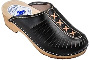 ESTRO Sabots Femme en Cuir Chaussures Hôpital Mules Femmes Sabots Orthopédiques CDL01