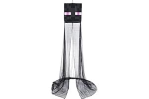 UKONIC Minecraft Enderman Kids Bed Canopy for Ceiling, Hanging Curtain Netting
