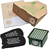 10 sacchetti per aspirapolvere 1 filtro hepa, 2 filtri motore adatti per Vorwerk Foletto Kobold 130 131