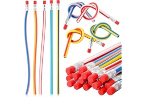 wlertcop 18 matite piegate per bambini, matite flessibili, colorate, pensierini, bomboniere, compleanno per bambini, per ragazzi e ragazze (18 pezzi)