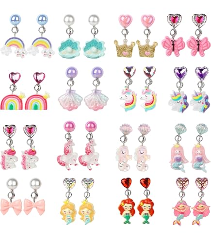 Boucles D'Oreilles Cosplay Vanitas - 4 Clips Sablier Anime Sans Perçage - Accessoire Parfait Pour Déguisement
