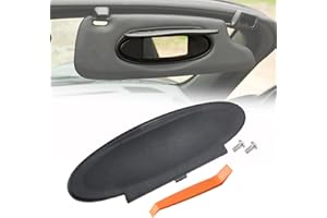 AMSPRAC Sun Visor Vanity Mirror Covers Driver or Passenger Side Visor Mirror Lid Replacement for Porsche 996/997-911 986/987 for Boxster for Cayman 1996-2010 1Pcs Black