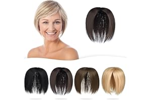 PARXITN Hair Toppers Femme Toupet à Clipser Complément Capillaire Synthétiques Postiches Droit Cheveux
