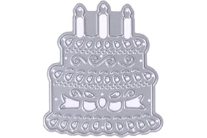 AMAZINGDEAL365 Scrapbooking dies de decoupe Gâteau aux bougies Cutting Dies pochoirs Matrices de découpe Bricolage Album papier carte Craft