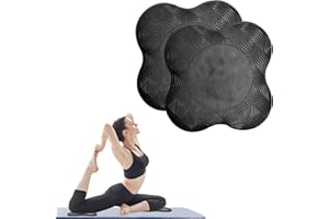 GIGTOOP 2 Pièces Genouillère de Yoga Tapis de Yoga Antidérapants Résistant à l'usure Protège Les Genoux pour Yoga Gymnastique Pilates