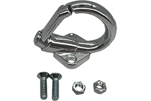 one by Camamoto gancio moschettone, cromato, per bagagli, per Vespa 50N, Primavera, Sprint, PX Lusso, T5 Classic LML rif. orig. 57468