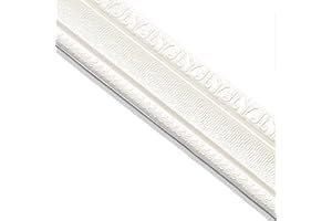 EANLOLY 3D PE selbstklebender Wandaufkleber, stuckleisten, Fußleiste, kann an der Küchenwand, der Badezimmerwand, im TV-Hintergrund des Wohnzimmers usw