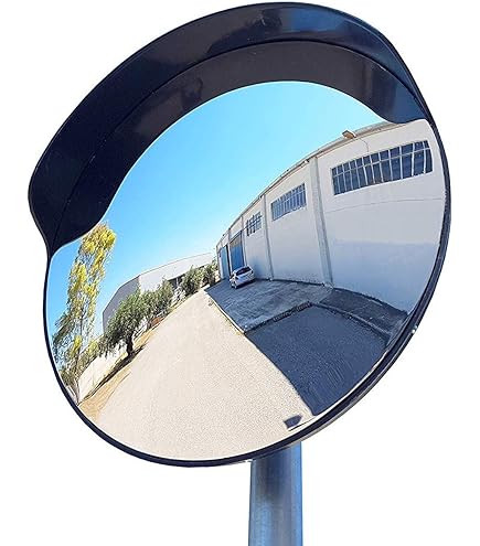 OUNONA Konvexspiegel 15cm - Weitwinkel Sicherheitsspiegel Für Außenbereich
