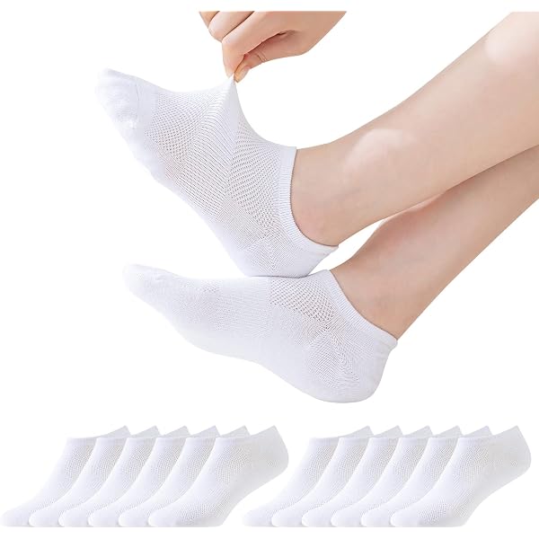 Niofind Lot De 6 Chaussettes Basses Sport Femme - Anti-Ampoules, Rembourrées Coton Respirant, Running & Fitness 35-38/39-42