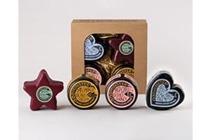Godminster - Star and Heart Four Cheese Gift Set, 2023 Chrismas Four Cheese Gift Set, 1170g