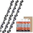 Savior 3 x 35 cm Sägekette 3/8"LP 52 Antriebsglieder 1,1 mm Rückschlagsarme Kette kompatibel mit Makita DUC353, Einhell GP-LC