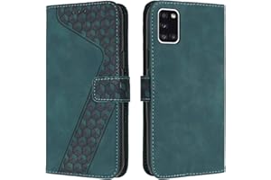 OKZone Cover per Samsung Galaxy A31, Custodia in Pelle Samsung A31, Antiurto Cover a Libro Galaxy A31 Magnetica Portafoglio Folio PU Pelle Flip Protettiva Caso con Wallet Case Cover (Verde)