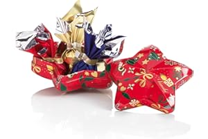 Venchi, Confezione Regalo Stella di Natale, con Cioccolatini Cometa Assortiti, Edizione Limitata, 36 Gr, Senza Glutine, Senza Coloranti e Conservanti, Idea Regalo e Decorazione